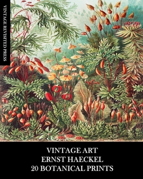 Paperback Vintage Art: Ernst Haeckel: 20 Botanical Prints: Flora and Fauna Ephemera for Framing, Collage and Decoupage Book