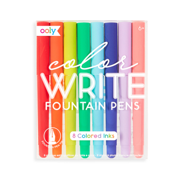 Office Product Color Write Fountain Pens - Set of 8 [Multiple Languages] Book