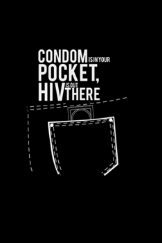 Condom pocket HIV: 6x9 HIV | dotgrid | dot grid paper | notebook | notes