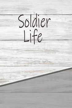 Paperback Soldier Life: Personalized Rustic Isometric Dot Notebook 120 Pages 6x9 Book