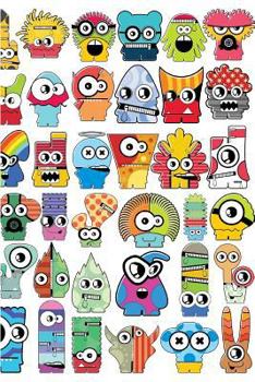Cute Little Monsters Lined Notebook: 108 Ruled Pages. White Paper. Soft Cover. 6 X 9." Colorful Design for Children, Tweens, or Teens, Boys & Girls, Using in Class, Homeschool, or as a Journal/Diary