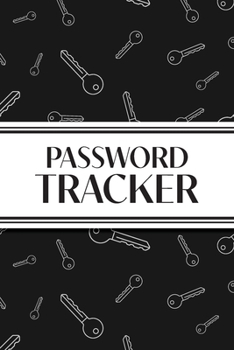 Password Tracker (Black Keys): 6"x9" Alphabetical Password Logbook for Easy Organization