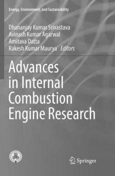 Paperback Advances in Internal Combustion Engine Research Book