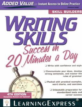 Paperback Writing Skills Success in 20 Minutes a Day Book