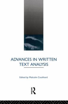 Hardcover Advances in Written Text Analysis Book