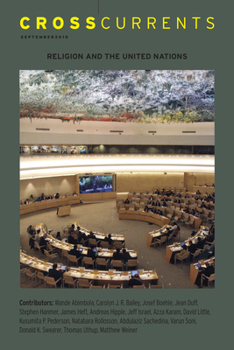 Paperback Crosscurrents: Religion and the United Nations: Volume 60, Number 3, September 2010 Book