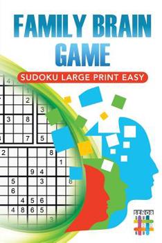 Paperback Family Brain Game Sudoku Large Print Easy Book