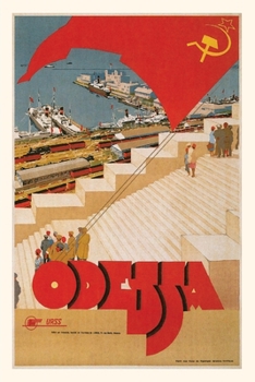 Paperback Vintage Journal Odessa USSR Travel Poster Book