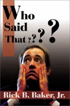 Paperback Who Said That? Book