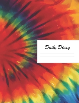 Daily Diary: Blank 2020 Journal Entry Writing Paper for Each Day of the Year Tie Dye Sixties Pattern January 20 - December 20 366 Dated Pages A Notebook to Reflect, Write, Document & Diarise Your Life