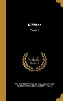 Hardcover Niddesa; Volume 1 Book