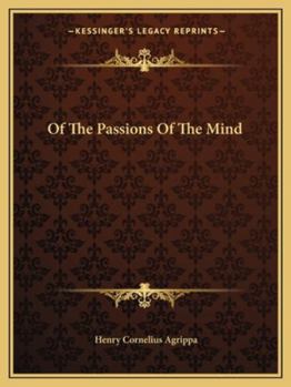 Paperback Of The Passions Of The Mind Book