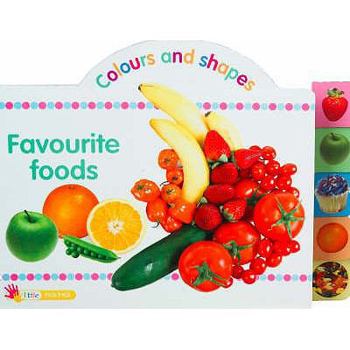 Hardcover Favourite Foods: Colours and Shapes. Book