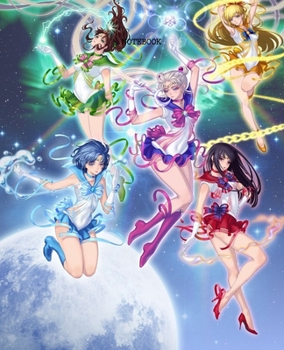 Notebook: Sailor Moon Anime Soft Glossy Cover College Ruled Pages Book 7.5 x 9.25 Inches 110 Pages