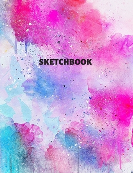 Paperback Sketch Book: sketchbook drawings, Writing, Painting, Sketching or Doodling, 106 Pages, 8.5x11 (notebook Abstract Cover vol.4) Book