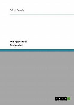 Paperback Die Apartheid in Südafrika [German] Book
