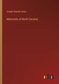 Paperback Memorials of North Carolina Book