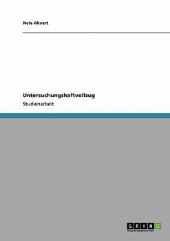 Paperback Untersuchungshaftvollzug [German] Book