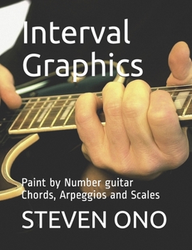 Paperback Interval Graphics: Paint by Number Guitar Chords, Arpeggios and Scales Book