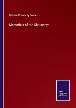 Paperback Memorials of the Chaunceys Book