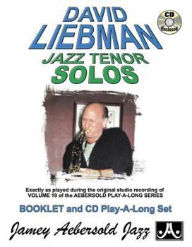 Paperback David Liebman Tenor Solos [With CD (Audio)] Book