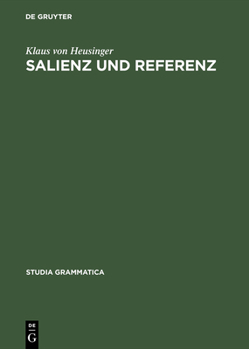 Hardcover Salienz und Referenz [German] Book