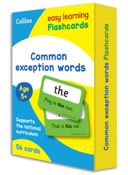 Gift Collins Easy Learning Ks1 - Common Exception Words Flashcards Book