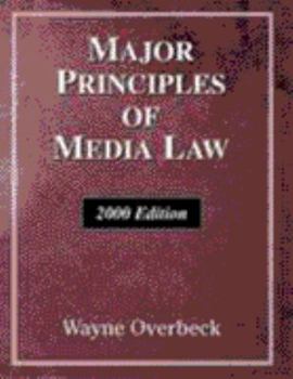 Paperback Major Principles of Media Law2000 Book