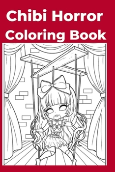 Paperback Chibi Horror Coloring Book [Large Print] Book