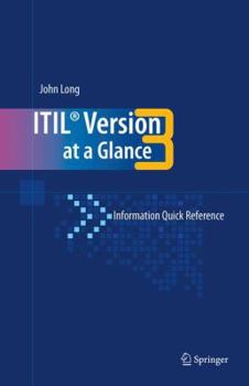 Paperback Itil Version 3 at a Glance: Information Quick Reference Book