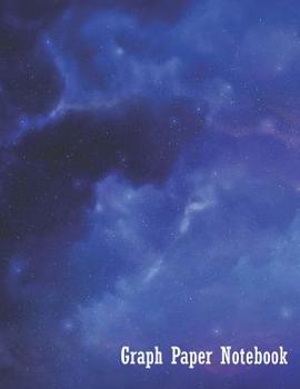 Paperback Graph Paper Notebook: 100 Page Graphing Notebook: Blue Space Nebula Cover Design Book