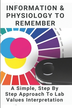 Paperback Information & Physiology To Remember: A Simple, Step By Step Approach To Lab Values Interpretation: Lab Values For Dehydration Book