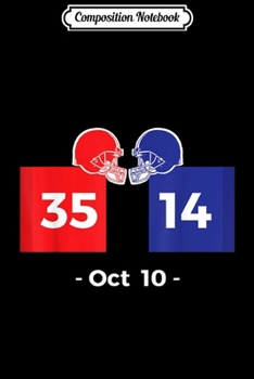 Composition Notebook: American Football Teams Game Score Thursday Night Betting  Journal/Notebook Blank Lined Ruled 6x9 100 Pages