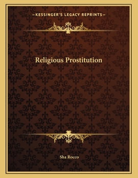 Paperback Religious Prostitution Book