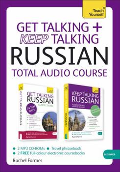 Paperback Teach Yourself Get Talking + Keep Talking Russian: Total Audio Course, Beginner Book