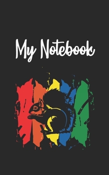 Paperback My Notebook: Squirell Retro And Vintage Style 100 Pages And Lined Book
