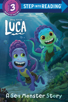 Library Binding A Sea Monster Story (Disney/Pixar Luca) Book