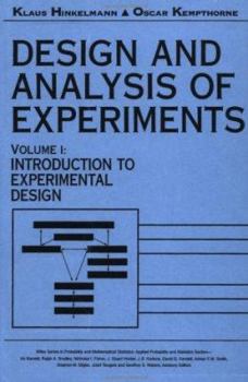 Hardcover Design and Analysis of Experiments, Introduction to Experimental Design Book