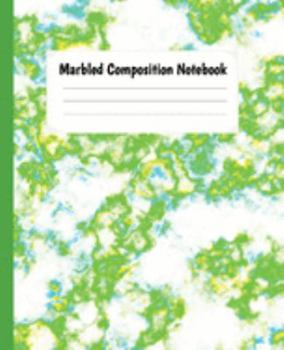 Paperback Marbled Composition Notebook: Green Marble Wide Ruled Paper Notebook lined Journal For Kids Students & Teachers Lined Journal For School And College Book