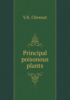 Paperback Principal poisonous plants Book