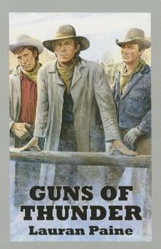 Paperback Guns of Thunder [Large Print] Book