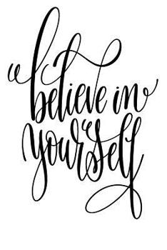 Paperback Believe In Yourself: 6x9 College Ruled Line Paper 150 Pages Book