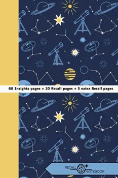 Paperback Recall Notebook: For Students: A Guided Study Tool for Middle & High School Learners to Improve Focus, Understanding, and Memory (Astronomy 1B) Book