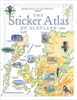 Paperback The Sticker Atlas of Scotland Book