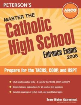 Paperback Arco Master the Catholic High School Entrance Exams Book