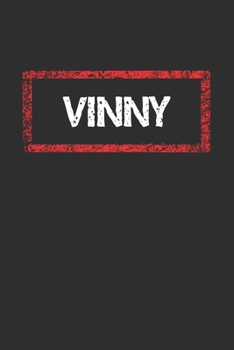 Vinny Notebook: Lined Journal, 120 Pages, 6 x 9, Jersey Shore Journal Matte Finish