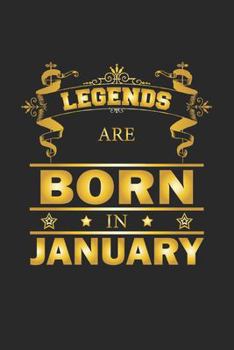 Paperback Legends Are Born In January: Notizbuch, Notizheft, Notizblock - Geburtstag Geschenk-Idee f?r Legenden - Karo - A5 - 120 Seiten Book