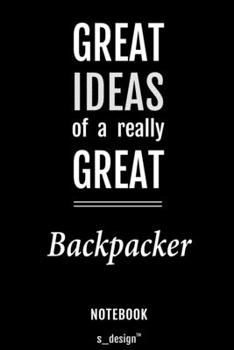 Paperback Notebook for Backpackers / Backpacker: awesome handy Note Book [120 blank lined ruled pages] Book