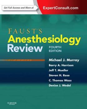 Paperback Faust's Anesthesiology Review Book