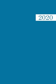2020: Kalender. Organisiere und plane mit deinem Terminkalender 2020. Farbe: Blau